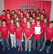 Der Wolfathshausener Kinderchor probte am 17.04.2007 für "Mary Poppins" in Best of Musical 2007 (FOto: Martin Schmitz)